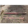 Image 1 : HORSE TREE W/POLE, BOAT PADDLE, SICKLE FOR MOWER