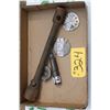 Image 1 : TIRE WRENCH, 2 - J.R. BROWNE WIRE GAUGES, DELAMERE & WILLIAMS TOOL, MUELLER TAP