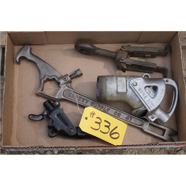 2 - BARREL OPENERS,  1 - PULLER,1 - WRENCH FOR OPENING FIRE HYDRANTS