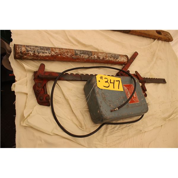 ELECTRIC FENCER, WIRE STRETCHER, BERN FIRE EXTINGUISHER PRAIRIE IND. LTD.