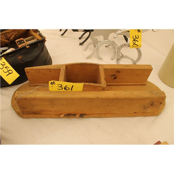 VINTAGE WOODEN CABBAGE SHREDDER