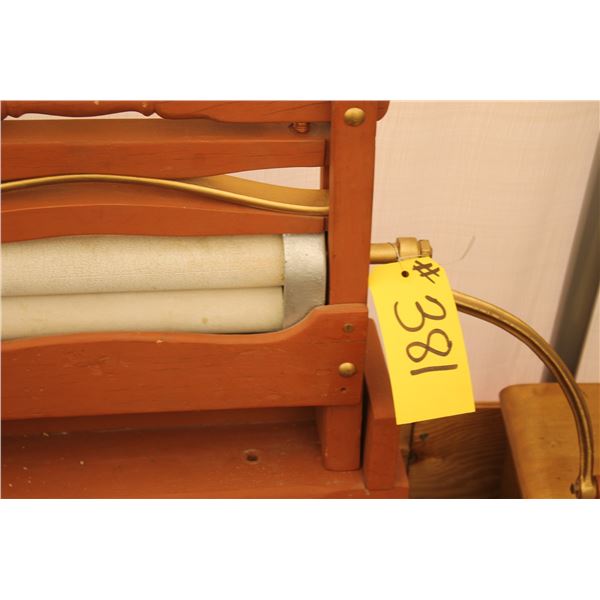 BEAUTIFUL BROWN WOODEN WASH MACHINE