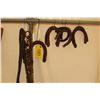 Image 1 : 9 - HORSESHOES, ROPE FOR LEADING COW, CHAIN