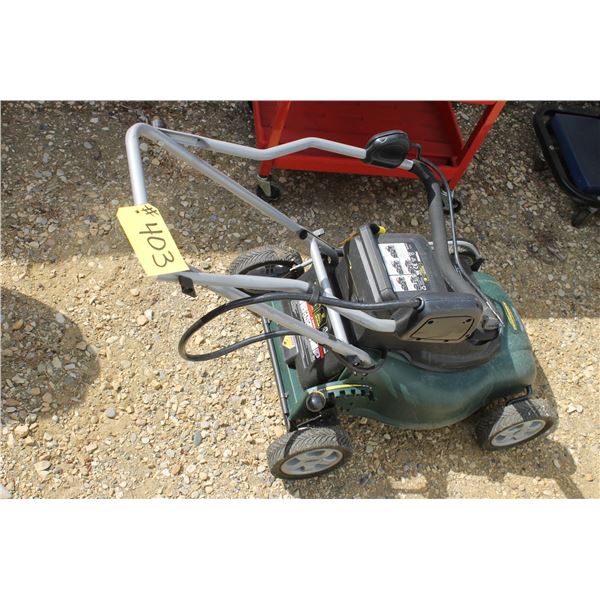 YARDWORKS LAWNMOWER,RUNNING,