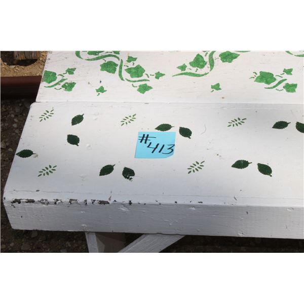 2 - BENCHES APPROX 7 FT. LONG