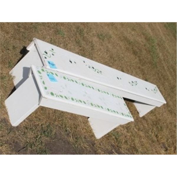 1 - BENCH APPROX 7 FT LONG, 1 - BENCH 4 FT LONG