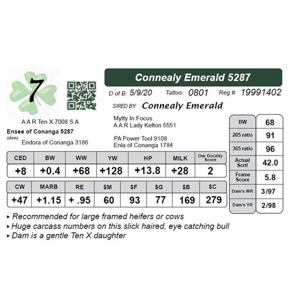 Connealy Emerald 5287