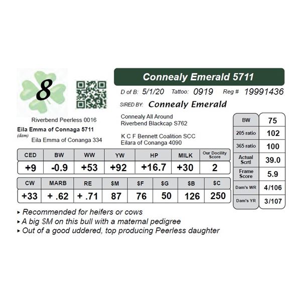 Connealy Emerald 5711