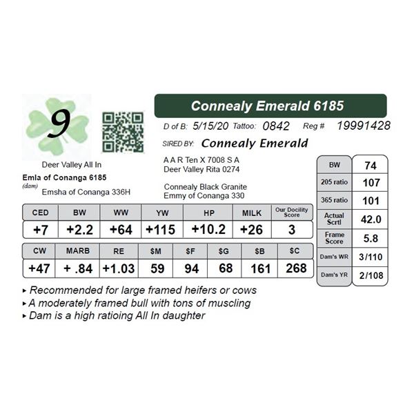 Connealy Emerald 6185