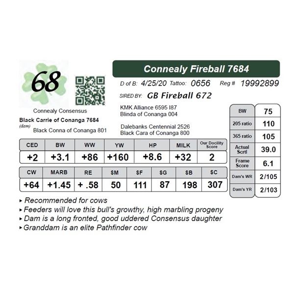 Connealy Fireball 7684