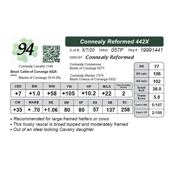 Connealy Reformed 442X