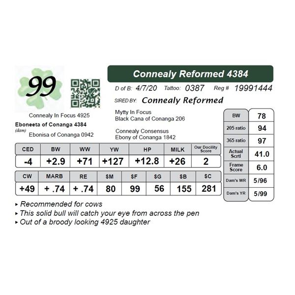 Connealy Reformed 4384