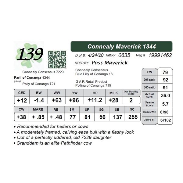 Connealy Maverick 1344