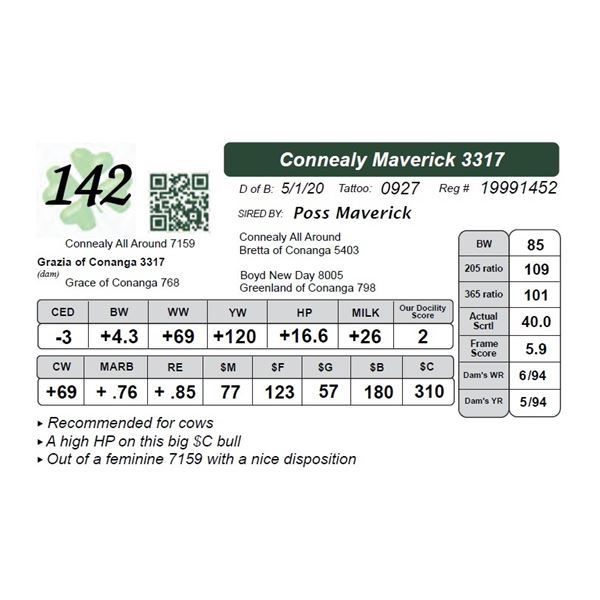 Connealy Maverick 3317