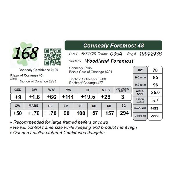 Connealy Foremost 48