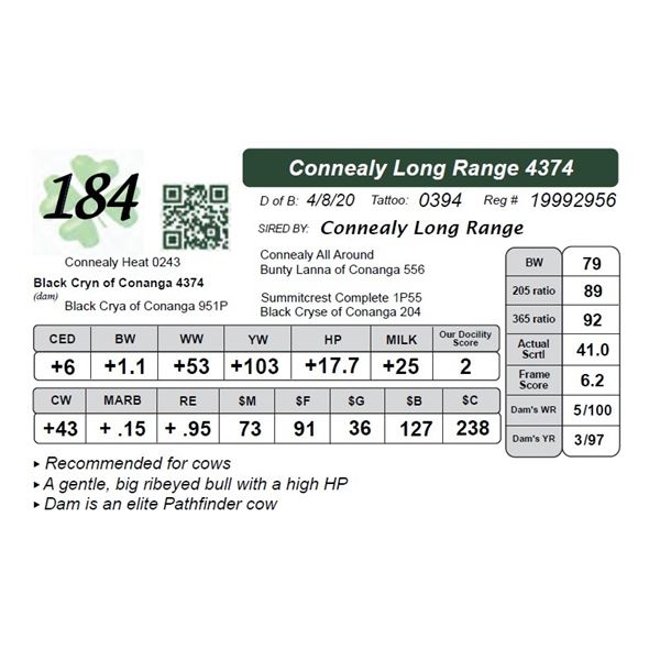 Connealy Long Range 4374