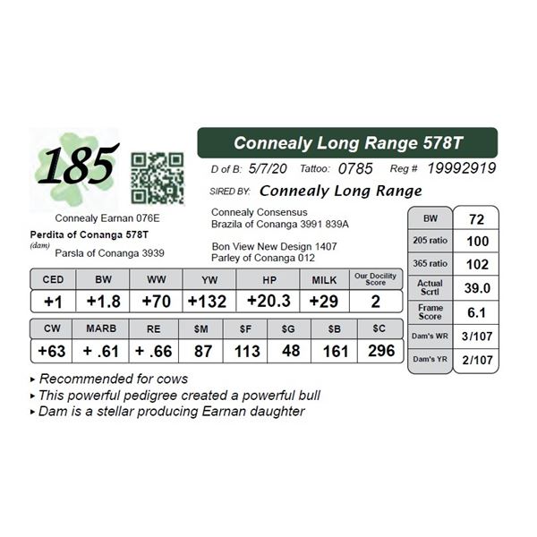 Connealy Long Range 578T