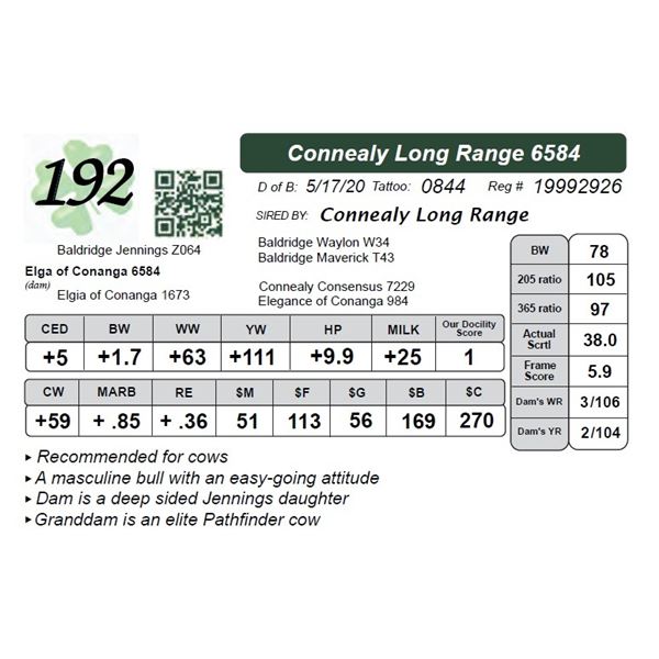 Connealy Long Range 6584