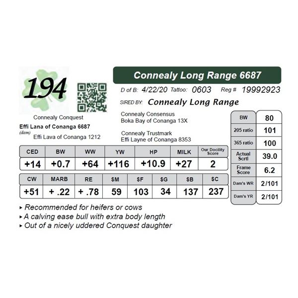 Connealy Long Range 6687