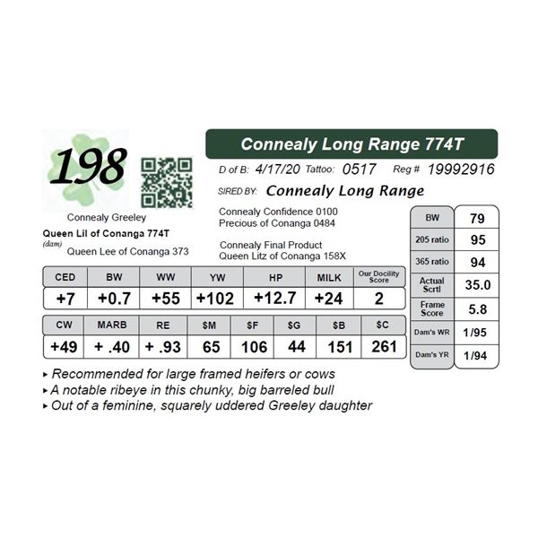 Connealy Long Range 774T