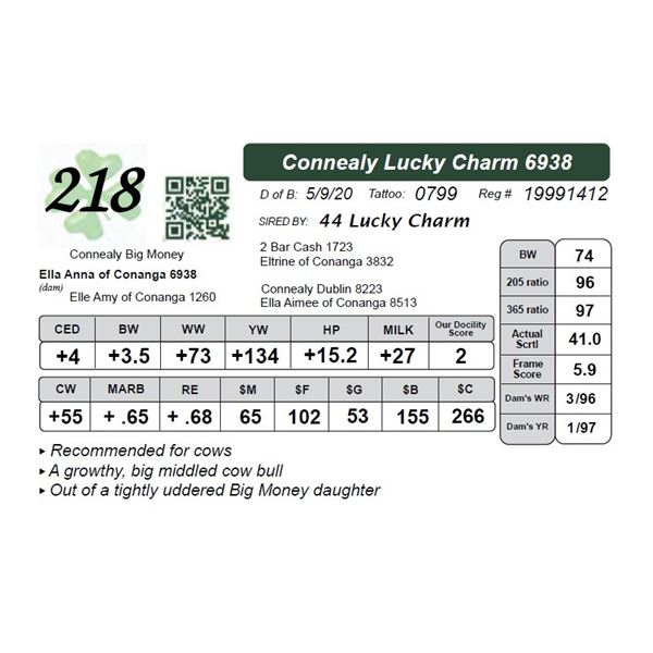 Connealy Lucky Charm 6938