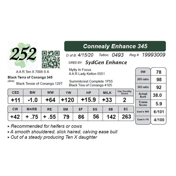 Connealy Enhance 345