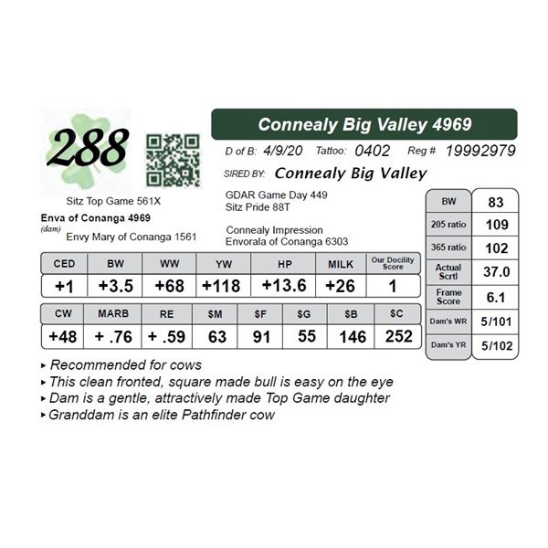 Connealy Big Valley 4969