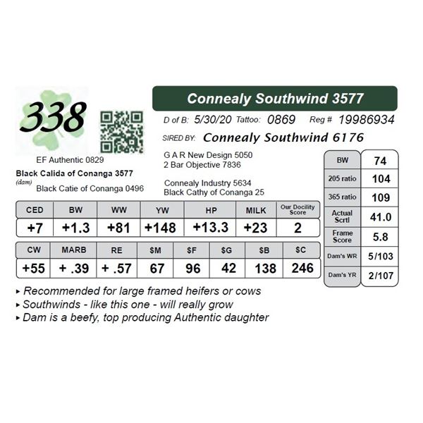 Connealy Southwind 3577