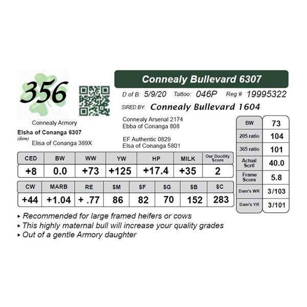 Connealy Bullevard 6307