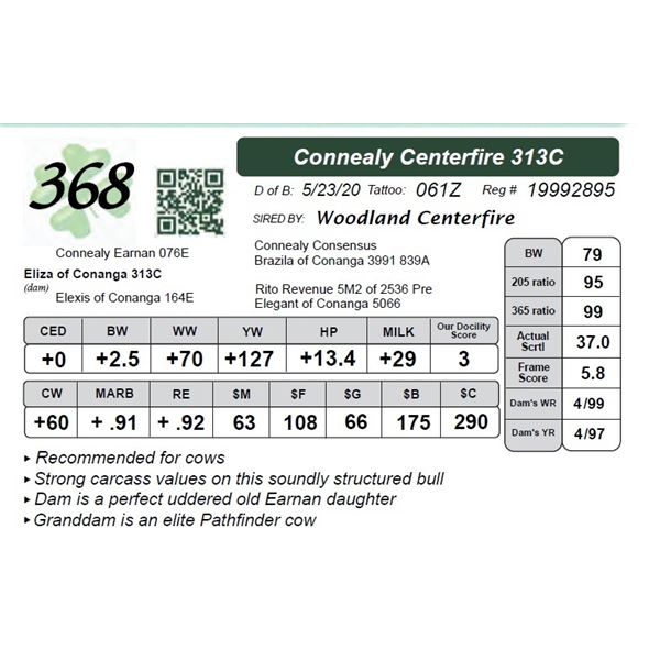 Connealy Centerfire 313C