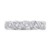 Image 2 : Round Diamond Band Ring 1/5 Cttw 14KT White Gold