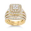 Image 1 : Diamond Bridal Wedding Ring Band Set 1-3/4 Cttw 14KT Yellow Gold