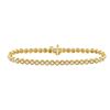 Image 1 : Round Diamond Tennis Bracelet 2 Cttw 14KT Yellow Gold
