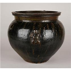 ASIAN NAESHIROGAWA JAR WITH DAIKOKU MOTIF