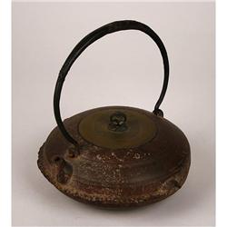 ASIAN TETSUBIN TEAPOT WANIGUCHI FORM