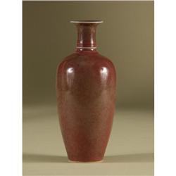19TH C. PORCELAIN VASE PEACHBLOOM