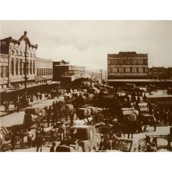 19thc Cotton Market, Gainesville Texas Photo Print