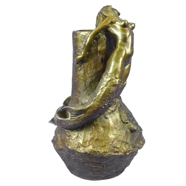 Art Nouveau Style Bronze Mermaid Vase