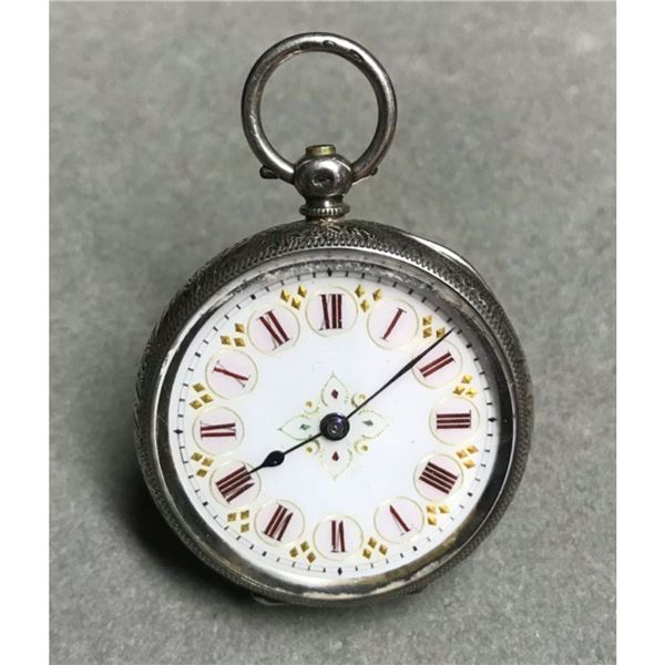 Edwardian Ladies 935 Silver Fob Pocketwatch