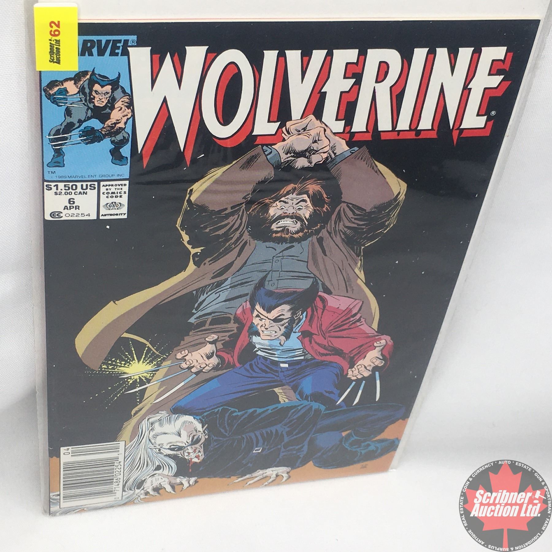 MARVEL: Wolverine 6, April 1989 : Stan Lee Presents: Roughouse Starring ...