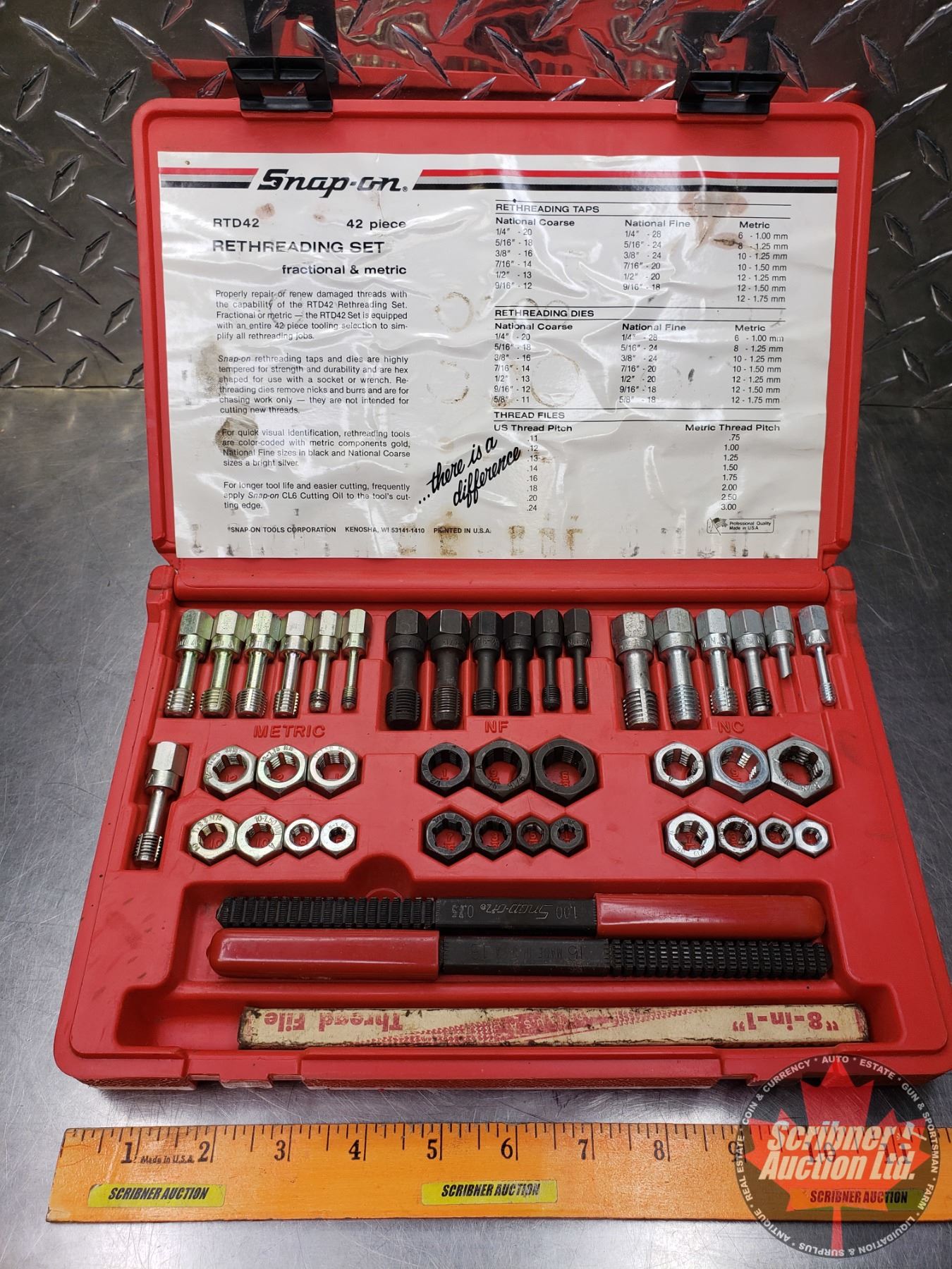 Estate Lot ~ Tools: Snap-On Fractional/Metric Rethreading Set (See Pics!)