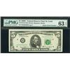Image 1 : 1969C $5 Radar Serial St Louis FRN PMG 63EPQ