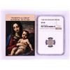 Image 1 : 1545 KB Hungary Denar 'Madonna and Child' Coin NGC XF45 w/ Story Box