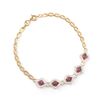 Image 1 : Plated 18KT Yellow Gold 3.25ctw Ruby and Diamond Bracelet