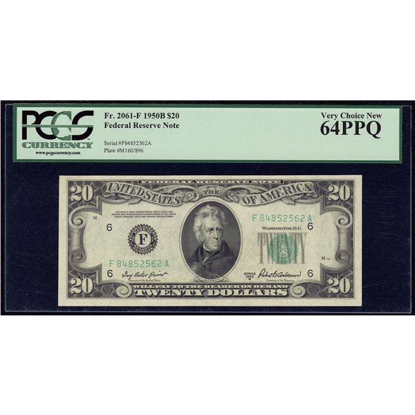 1950B $20 Atlanta FRN PCGS 64PPQ