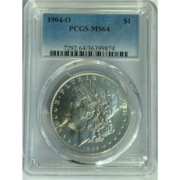 1904-O $1 Morgan Silver Dollar PCGS MS64