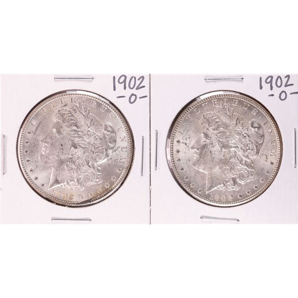 Lot of (2) 1902-O $1 Morgan Silver Dollar Coins