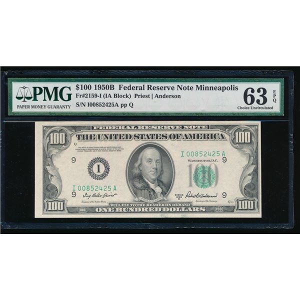 1950B $100 Minneapolis FRN PMG 63EPQ