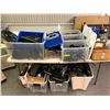 Image 1 : Large group of boxes filled w/ assorted medical assist scooter & wheelchair parts & accessories