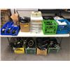 Image 1 : Large group of boxes filled w/ assorted medical assist scooter & wheelchair parts & accessories